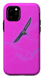 Black Birdie In Pink Sky - Phone Case