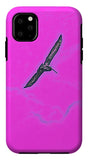 Black Birdie In Pink Sky - Phone Case