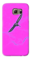 Black Birdie In Pink Sky - Phone Case