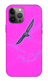 Black Birdie In Pink Sky - Phone Case