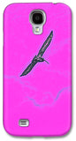 Black Birdie In Pink Sky - Phone Case