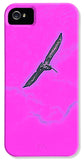 Black Birdie In Pink Sky - Phone Case