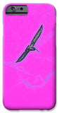 Black Birdie In Pink Sky - Phone Case