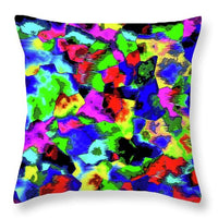 Broken Glass Abstract - Throw Pillow