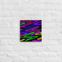 Vibrant Zig Zag Abstract- Canvas Print