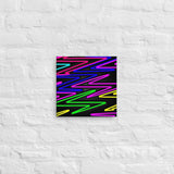 Vibrant Zig Zag Abstract- Canvas Print