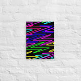 Vibrant Zig Zag Abstract- Canvas Print