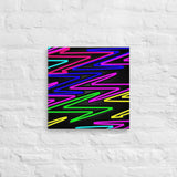 Vibrant Zig Zag Abstract- Canvas Print