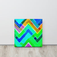 Mixed Puzzle Pyramids Abstract Art