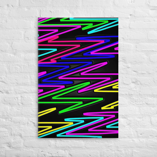 Vibrant Zig Zag Abstract- Canvas Print