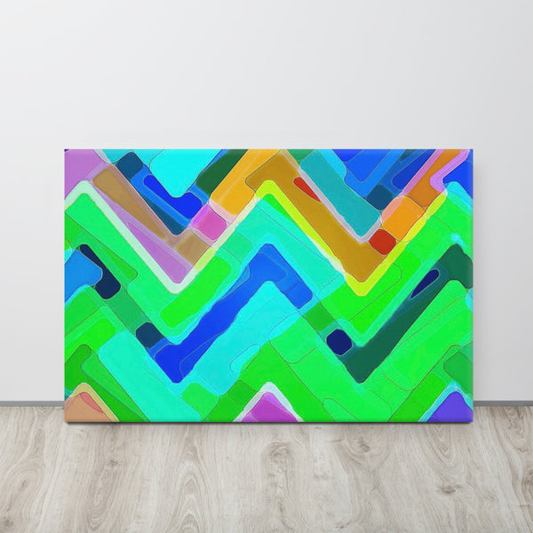 Mixed Puzzle Pyramids Abstract Art