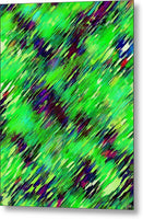 Dreamy Angled Green Abstract - Metal Print