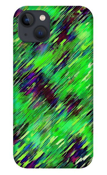 Dreamy Angled Green Abstract - Phone Case