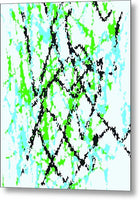 Frizzy Lines Abstracto  - Metal Print