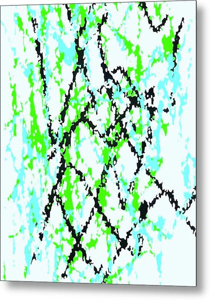 Frizzy Lines Abstracto  - Metal Print