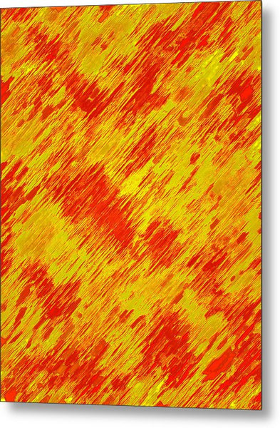 Hot Lava Abstract - Metal Print