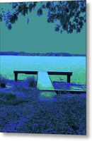 Arctic Blue Lake View - Metal Print