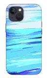 Ocean Blue Abstraction Painting - Phone Case