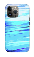 Ocean Blue Abstraction Painting - Phone Case