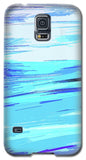 Ocean Blue Abstraction Painting - Phone Case