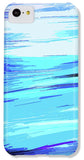 Ocean Blue Abstraction Painting - Phone Case