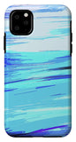 Ocean Blue Abstraction Painting - Phone Case