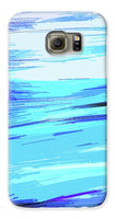 Ocean Blue Abstraction Painting - Phone Case