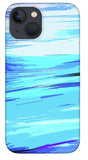 Ocean Blue Abstraction Painting - Phone Case