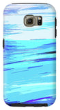 Ocean Blue Abstraction Painting - Phone Case