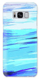 Ocean Blue Abstraction Painting - Phone Case