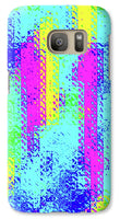 Pink And Yellow Choppy Lines Abstract  - Phone Case