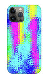 Pink And Yellow Choppy Lines Abstract  - Phone Case