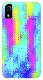 Pink And Yellow Choppy Lines Abstract  - Phone Case