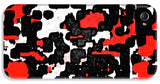 Red Black and White Spotted Abstraction - Phone Case