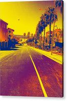 Purple and Golden Santa Monica - Acrylic Print