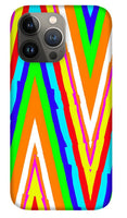 Up's and Downs Abstract Art - Phone Case