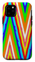 Up's and Downs Abstract Art - Phone Case