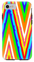 Up's and Downs Abstract Art - Phone Case