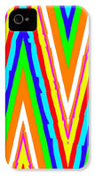 Up's and Downs Abstract Art - Phone Case