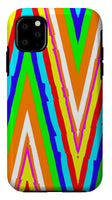 Up's and Downs Abstract Art - Phone Case