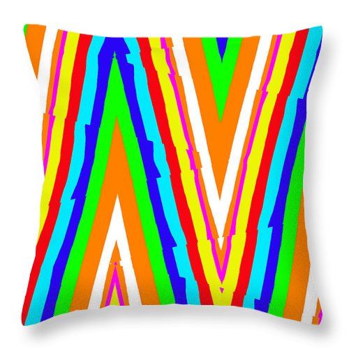 Up's and Downs Abstract Art - Throw Pillow