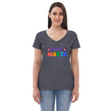 Women’s recycled v-neck t-shirt