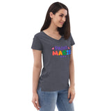 Women’s recycled v-neck t-shirt