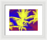 Yellow Palm Trees - Framed Print