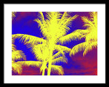 Yellow Palm Trees - Framed Print