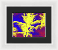 Yellow Palm Trees - Framed Print