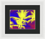 Yellow Palm Trees - Framed Print