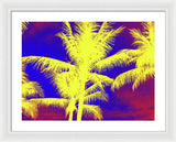 Yellow Palm Trees - Framed Print