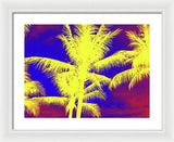 Yellow Palm Trees - Framed Print