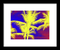 Yellow Palm Trees - Framed Print